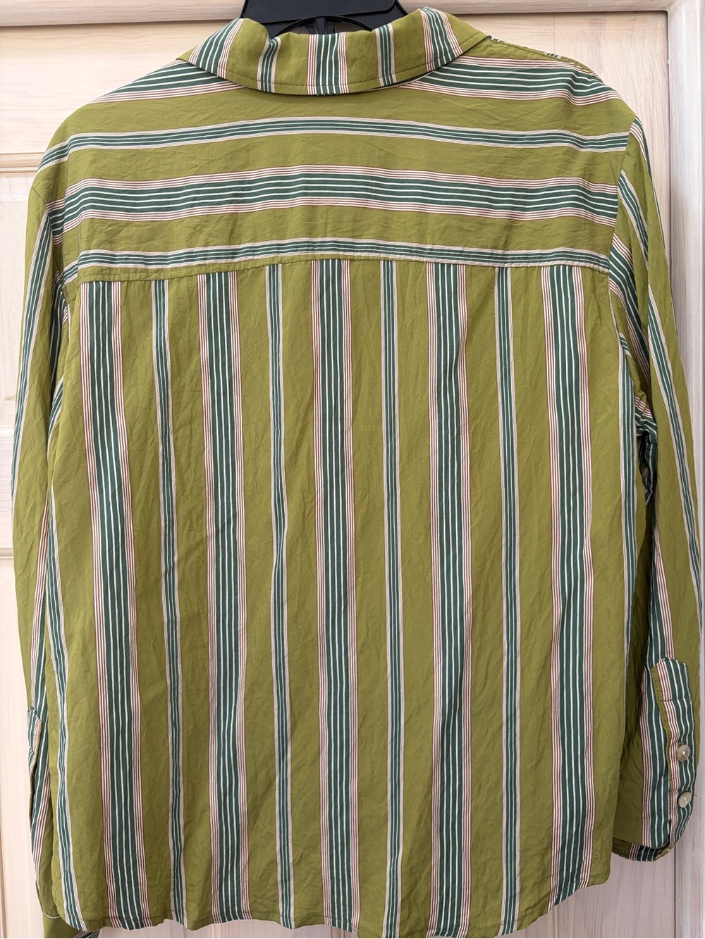 Finley Striped Button-Front Shirt - Green - Picture 6 of 7